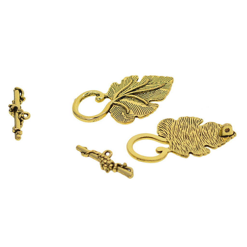 40X Mixed Toggle Clasps, 37x23 mm Leaf Clasps, 24mm T-Bar Clasps Jewelry