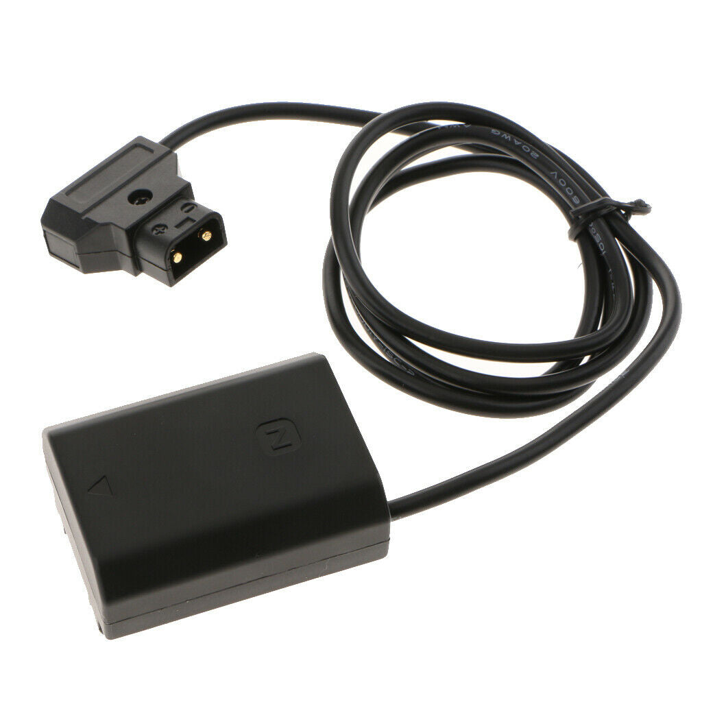 Spring Coiled Cord D-Tap FZ100 Dummy Battery DC Coupler Power Cable Adapter for