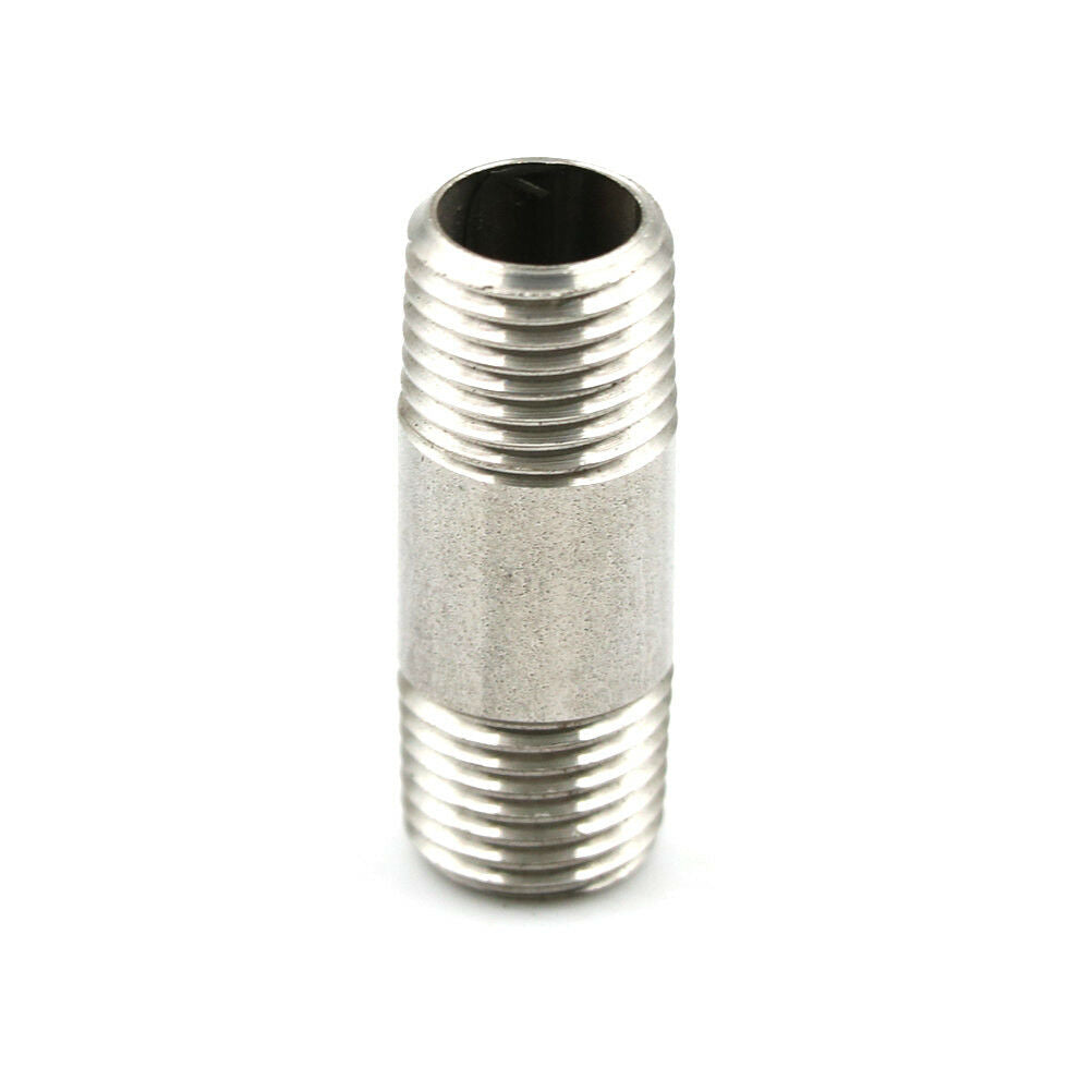 1/4"Male x 1/4" Male Threaded Pipe Fitting Stainless Steel SS304 NPT BDAU