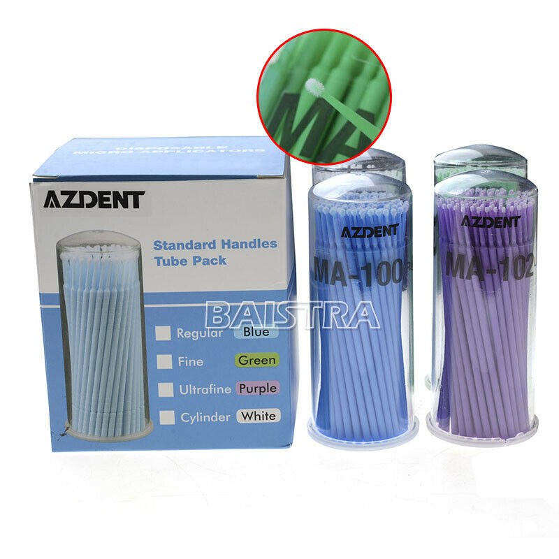4X/Box NEW Dental Disposable Micro Brush Applicators materials AZDENT microbrus