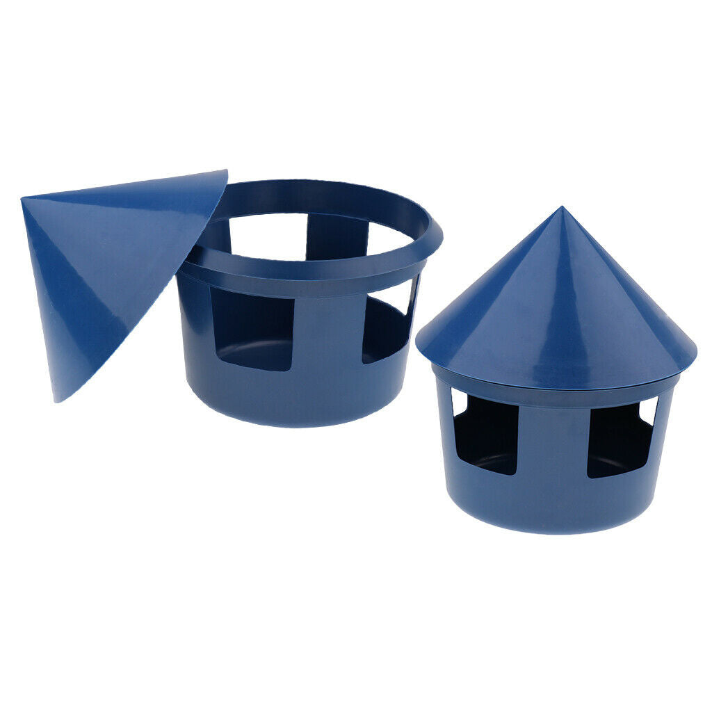 2 Pcs Bird Parrot Cage Bowls for Cockatiel Parakeet   Food Container