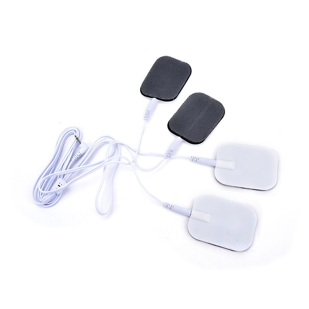 Electrode Lead Wires Cable for Tens Massager 2.5mm Connection with 4 PatchesY SJ