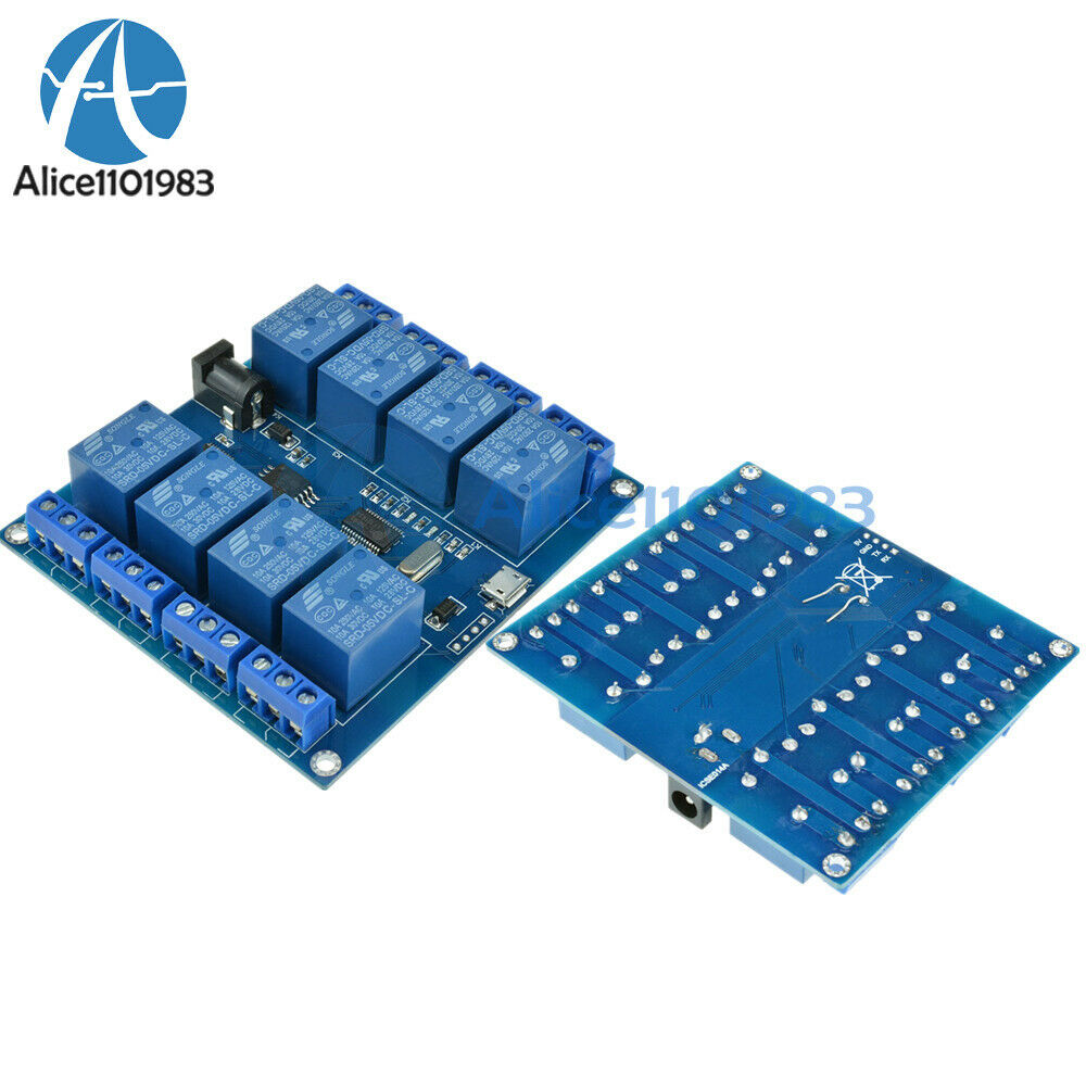 5V 8-Channel MICRO USB 5V Relay Module upper computer 5V 10A ICSE014A