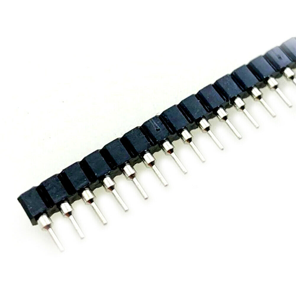 10Pcs 1x40Pin Strip Tin PCB Panel IC Breakable Round Female Pin Header Connector
