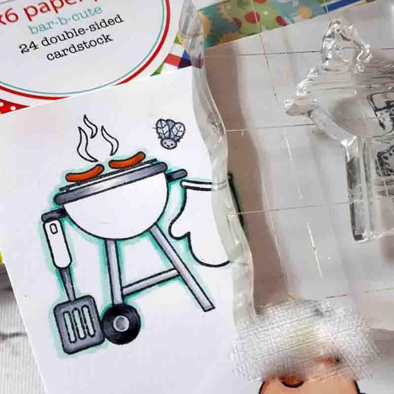 Barbecue Cutting Dies Clear Stamp for DIY Scrapbooking Paper Cards Embossing