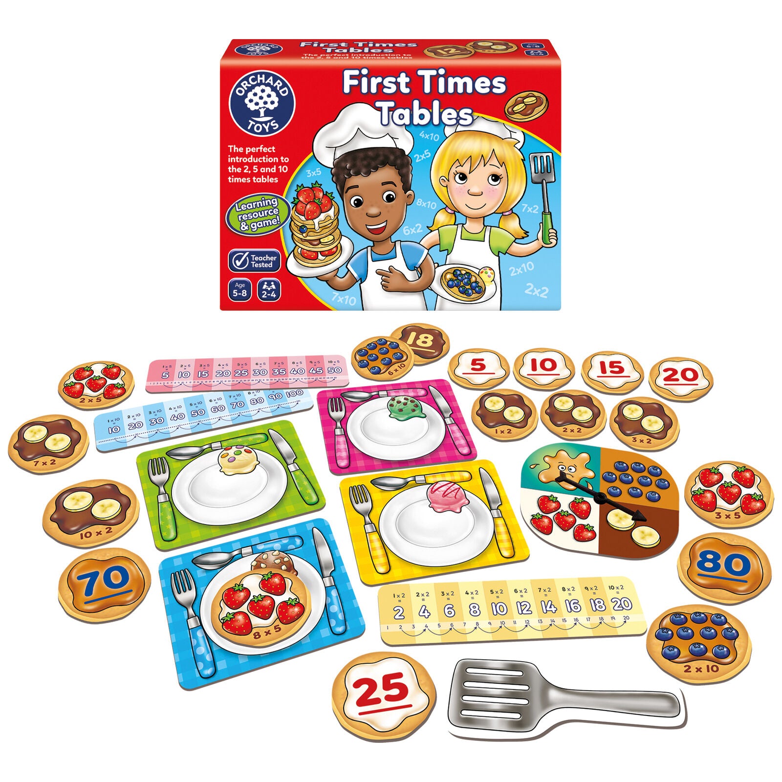 Orchard Toys 102 First Times Tables Number Game Family Children Age 5+