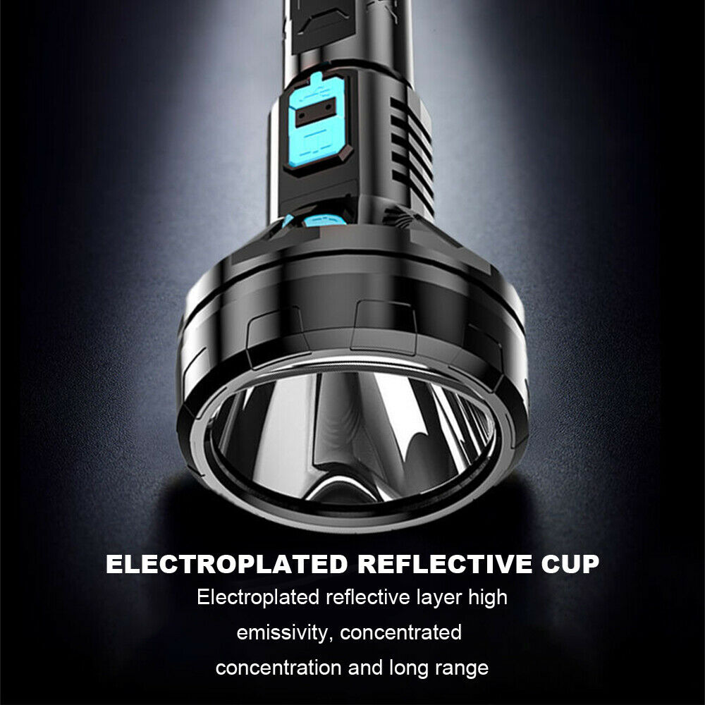 LED Flashlight Torch Light Camping Hiking Lamp 3Mode Rechargeable High Bright