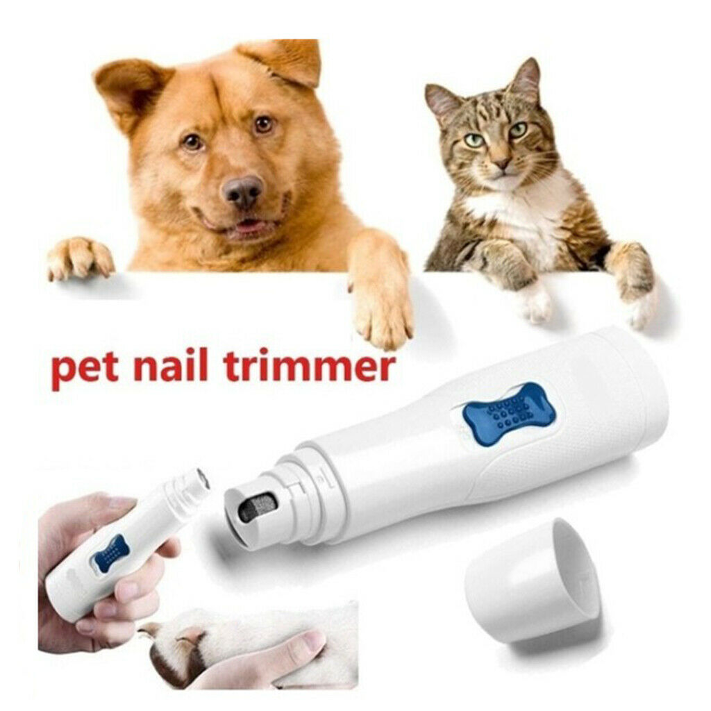 Professional Dog Nail Grinder Cat File Claw Grooming Trimmer Low Noise Pet Paws