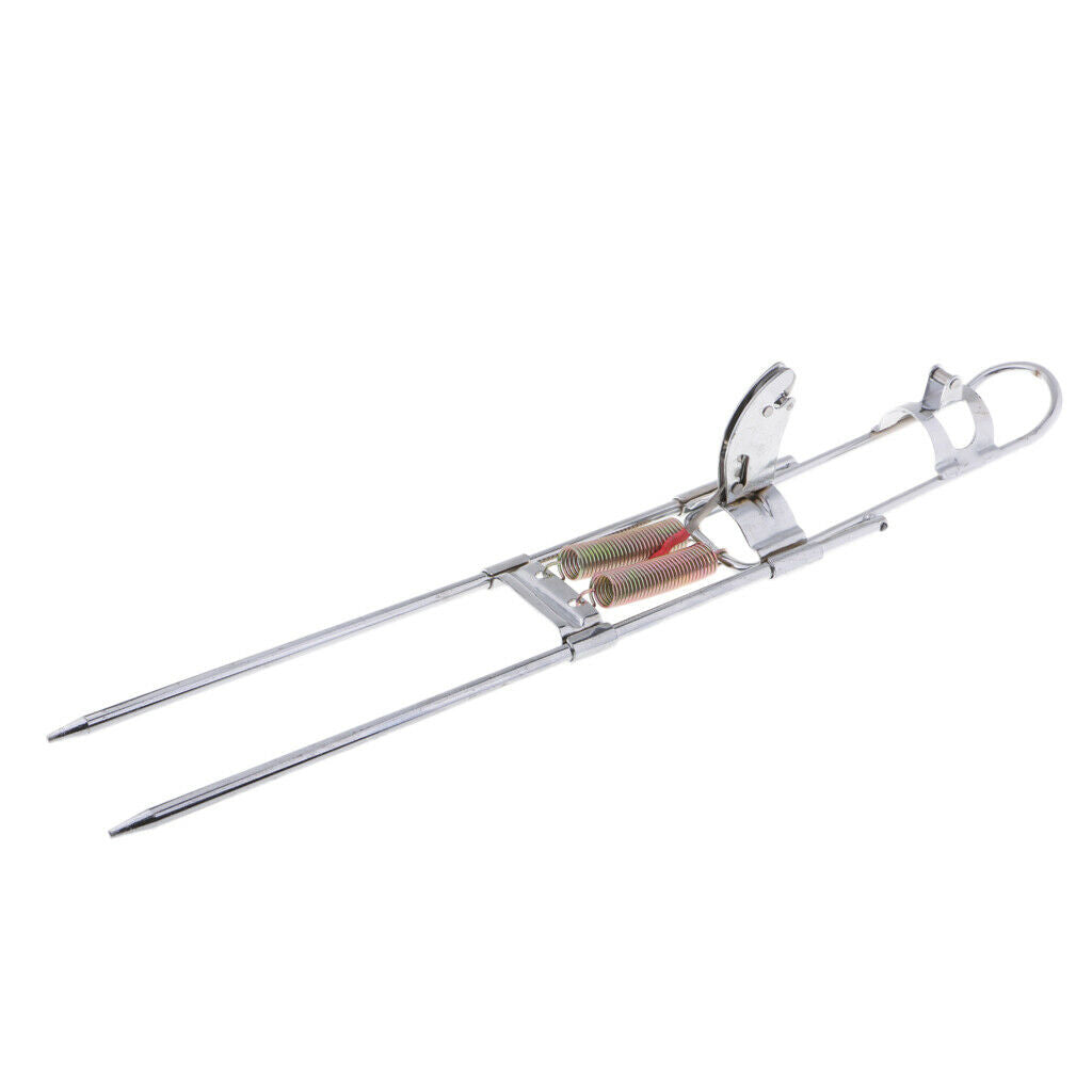 Stainless Steel Fishing Rod Holder Rack with Automatic Tip-Up Hook Setter,