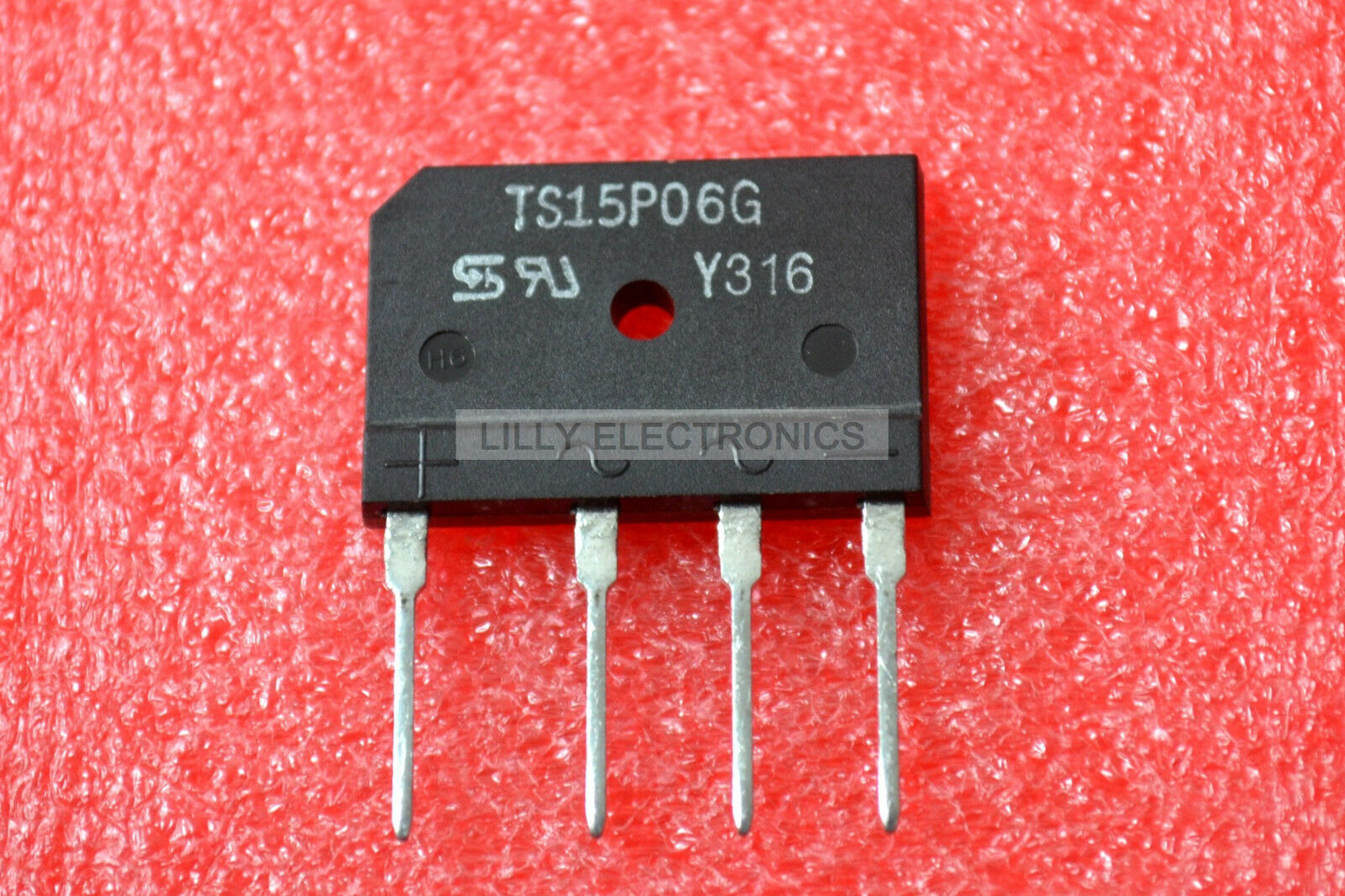 5pcs TS15P06G Package:ZIP-4,Single Phase 15.0 AMPS. Glass