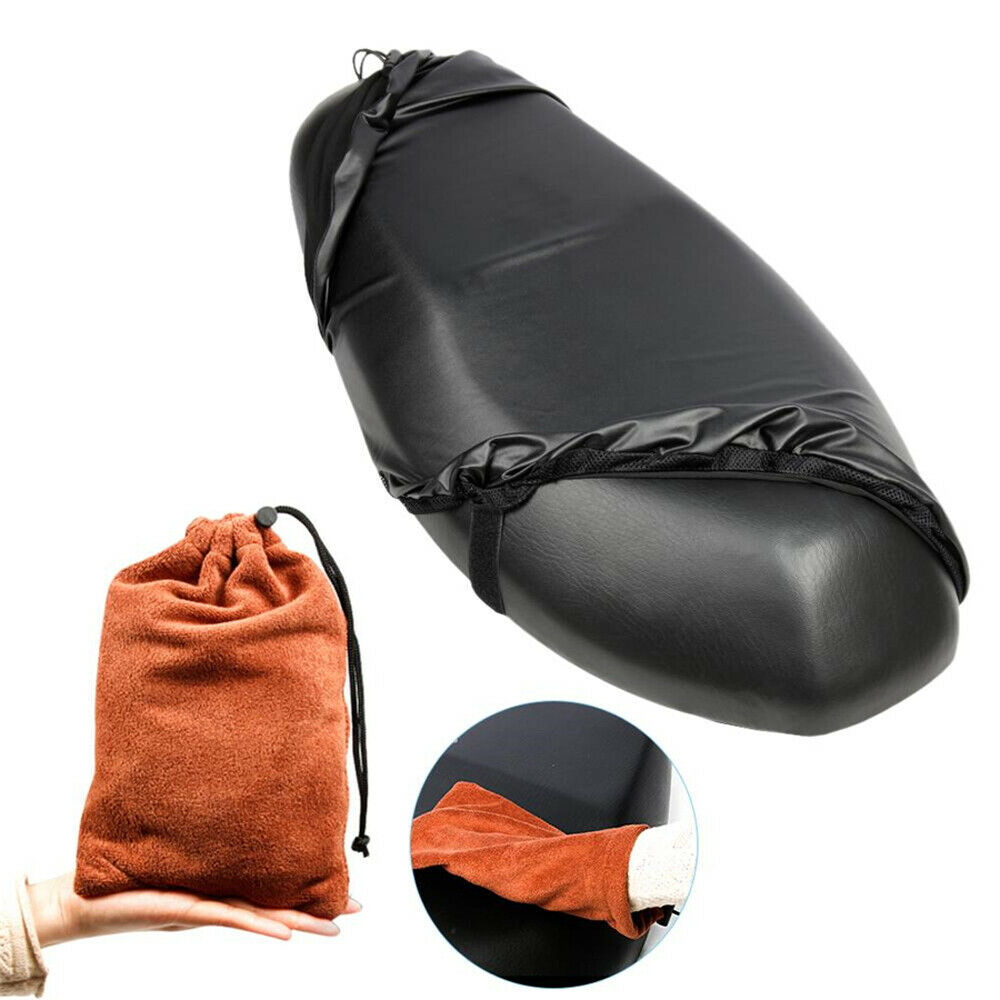 Motorcycle Seat Cover Cushion Black M Size For Motorcycles Scooters Mopeds