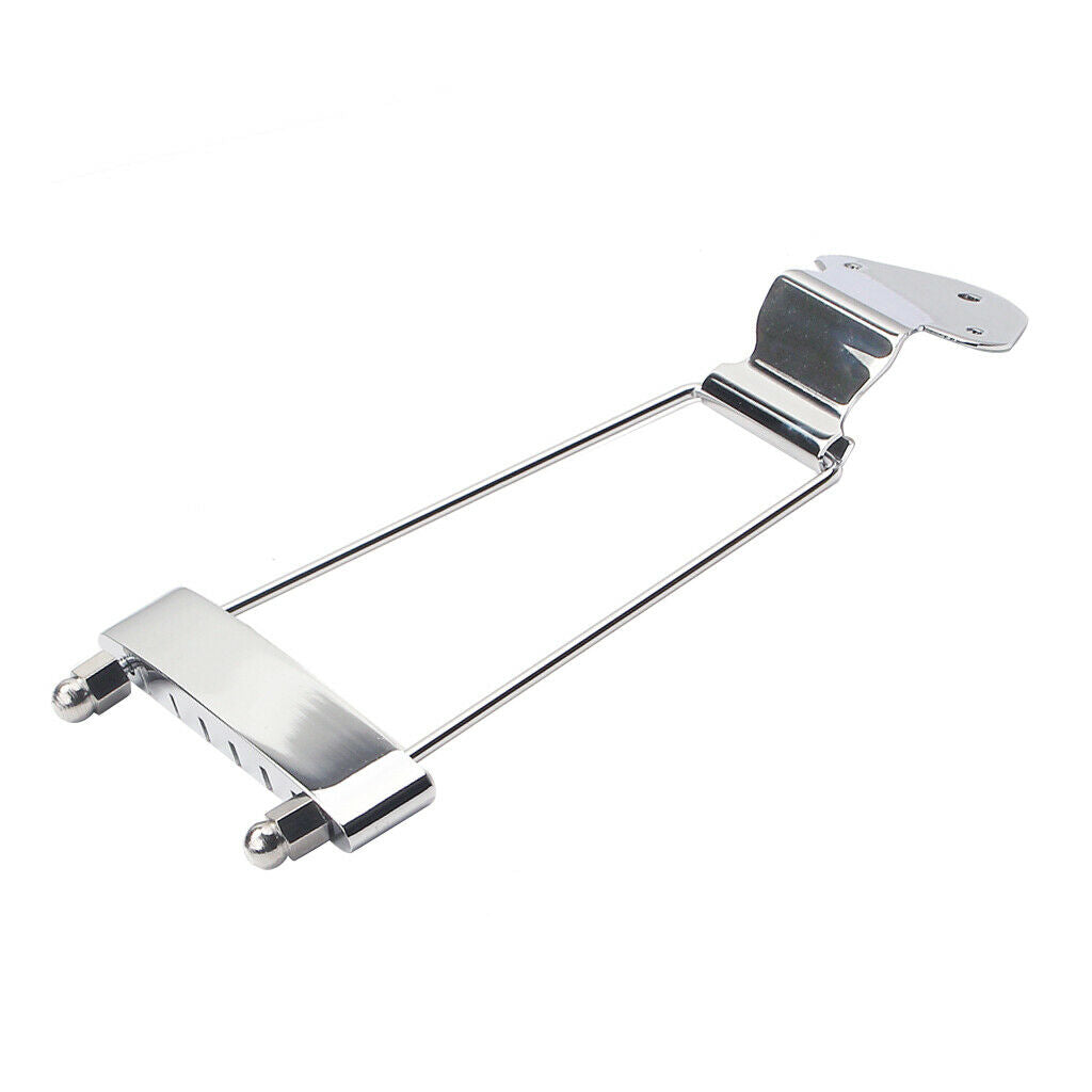 Chrome-plated trapezoid tailpiece bridge for 6-string LP guitar parts