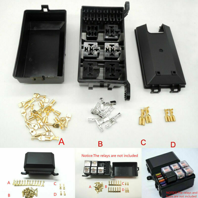 Autos relay fuse box 6 Relay 5 Road compartment insurance car insurance holder
