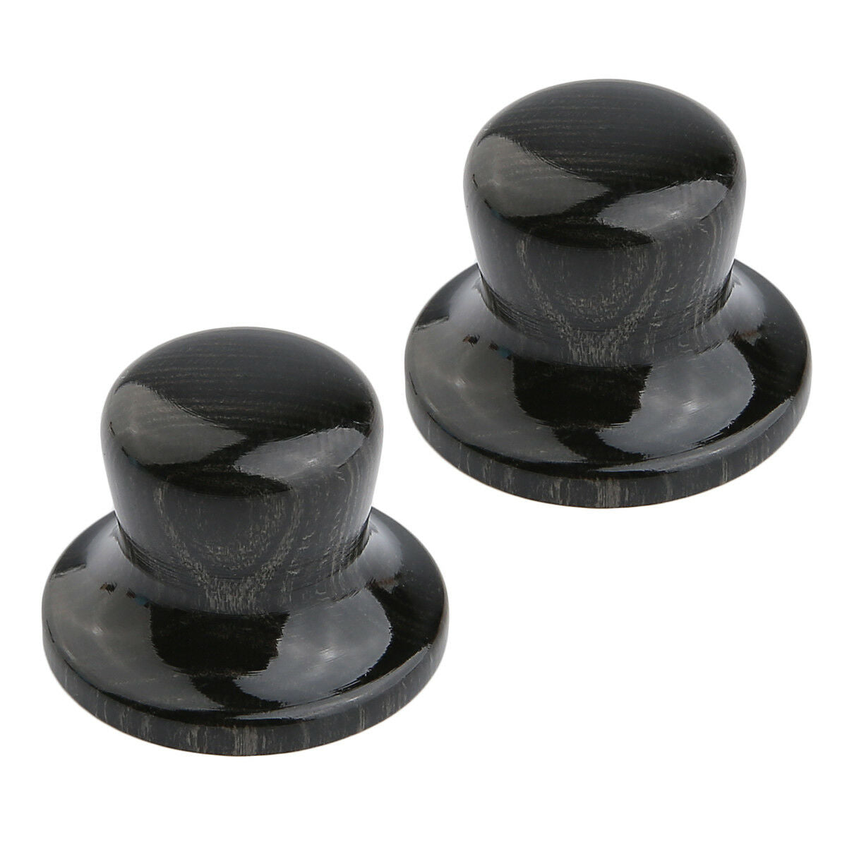 2xCompressed Wood Guitar Bass Top Hat Knobs Wood Knobs Push On Fit
