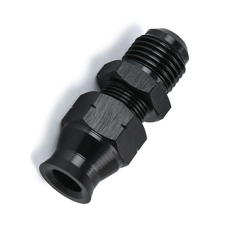 6AN to 5/16" Fuel Adapter Fitting GM Quick Connector with Thread Female Black