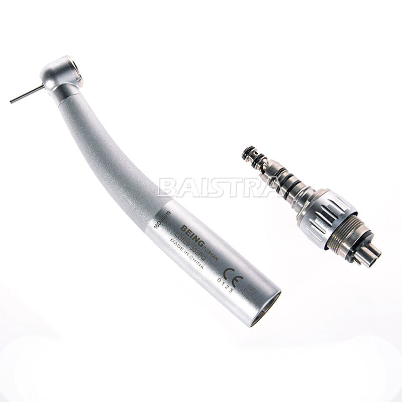 Dental BEING 4 Holes High Speed Push Button Handpiece Lotus 302PQ Quick Coupling