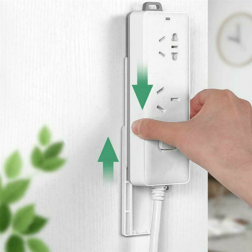 1 Set  Wall Hanging Patch Panel Wall Storage Plug Extension Socket Holder New
