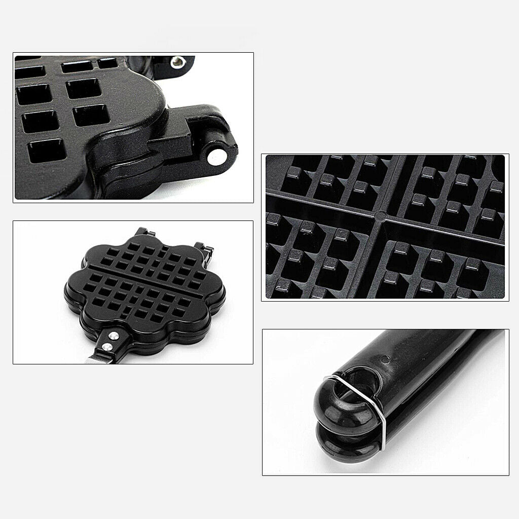 Heart Shape Kitchen Waffle Maker Pan Baking Cake Bakeware for Breakfast