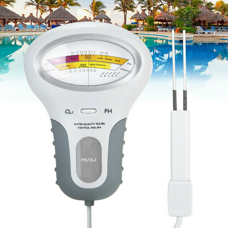 Portable 2in 1 Water Quality PH CL2 Chlorine Tester Level Meters For Swimming