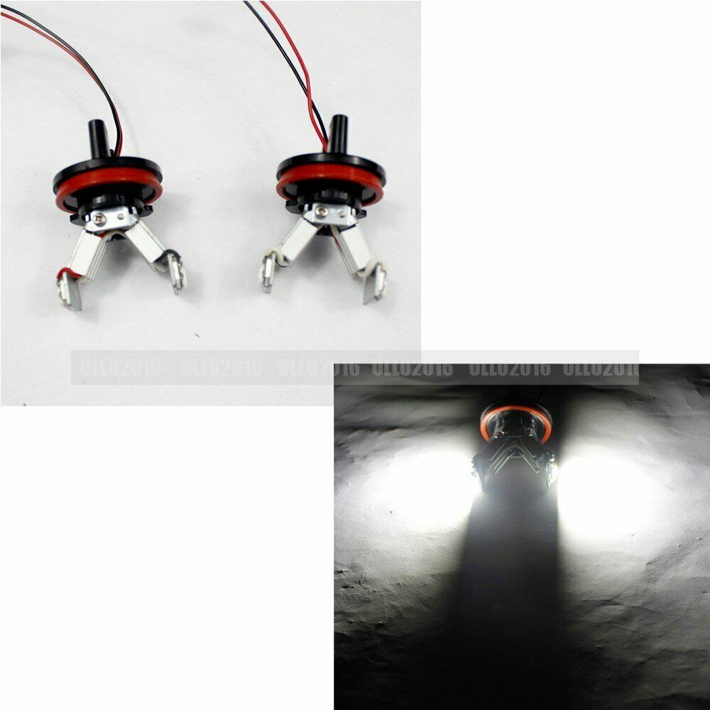 2x For BxW E82 E90 E60 E64 E70 E89 Car Front Headlight Angel Eye LED Light Bulbs