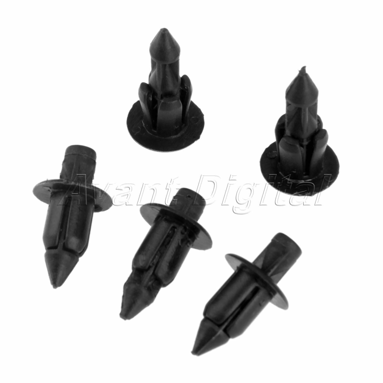 50PCS Universal Plastic rivets Fairing & Trim Panel Fastener Clips For AUTO CAR