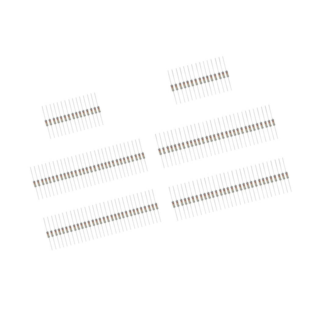 150Pcs 30 Values 0.1 ohm - 750 ohm 3W 5% Carbon Film Resistors Assortment Kit