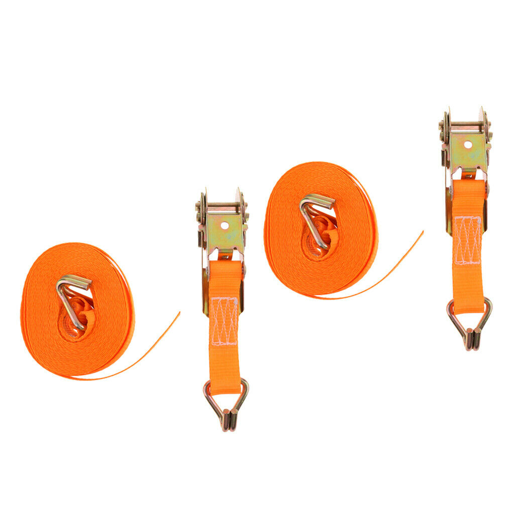 2pcs Ratchet Tie Down Strap Polyester Ratchet Tie Down Strap