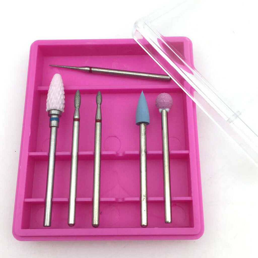 6pcs Electric Nail Drill Bit Set Grinding Head for Acrylic UV Gel Shaping 05