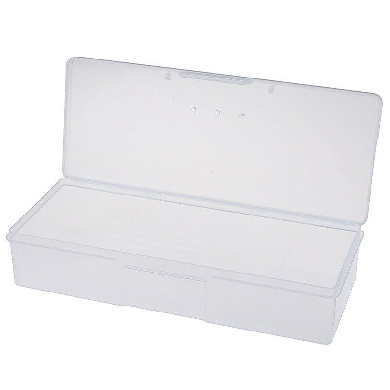 Clear Plastic Storage Box Jewelry'Craft Nail Beads Container Organizer Cas.l8