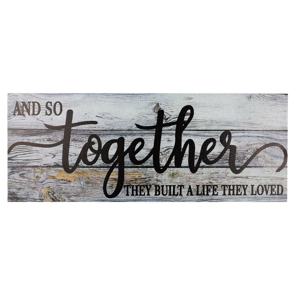 Wooden Wall Sign Livingroom Hotel Hanging Decoration Bar Rectangle Wall Arts