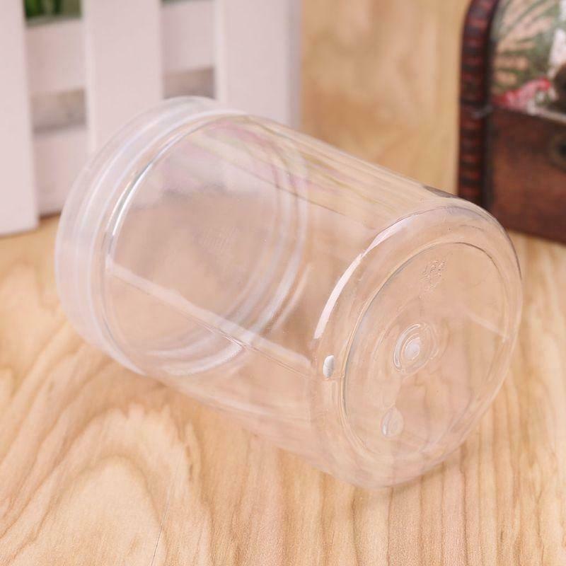 150ml Round Clear PET Container Jar Pot Bottle For DIY Slime Clay Makeup Cosmeti