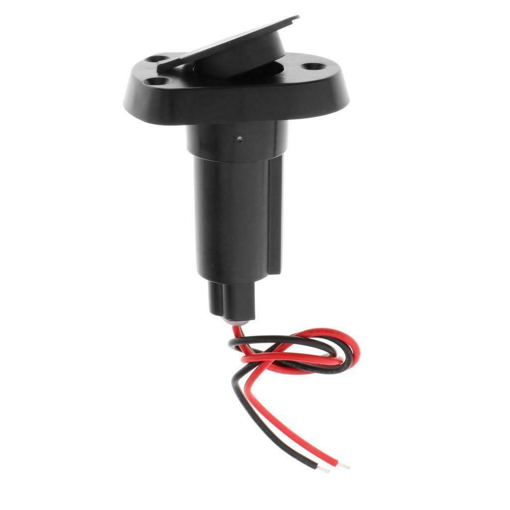 Marine Boat 2-Prong Stern Light Top Socket Plug-in Base Round  Cover