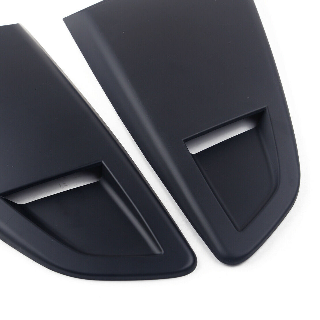 Left & Right Window Rear Louver Vent Cover Fit for Ford Mustang 2015-18 Black as