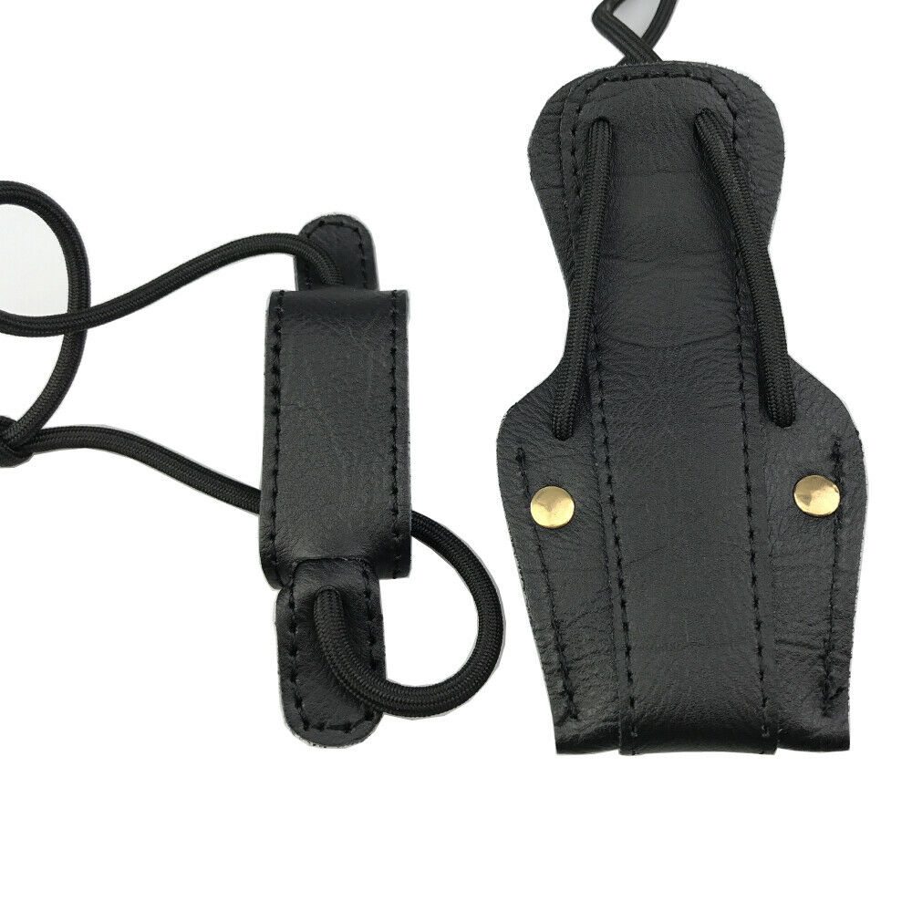 Archery Leather Bow Stringer Rope Install Tool Recurve Bow Longbow Bowstringer
