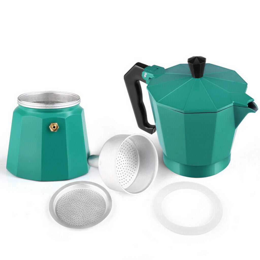 8oz Espresso Maker Stovetop Moka Coffee Pot Stainless Steel Latte Percolator,