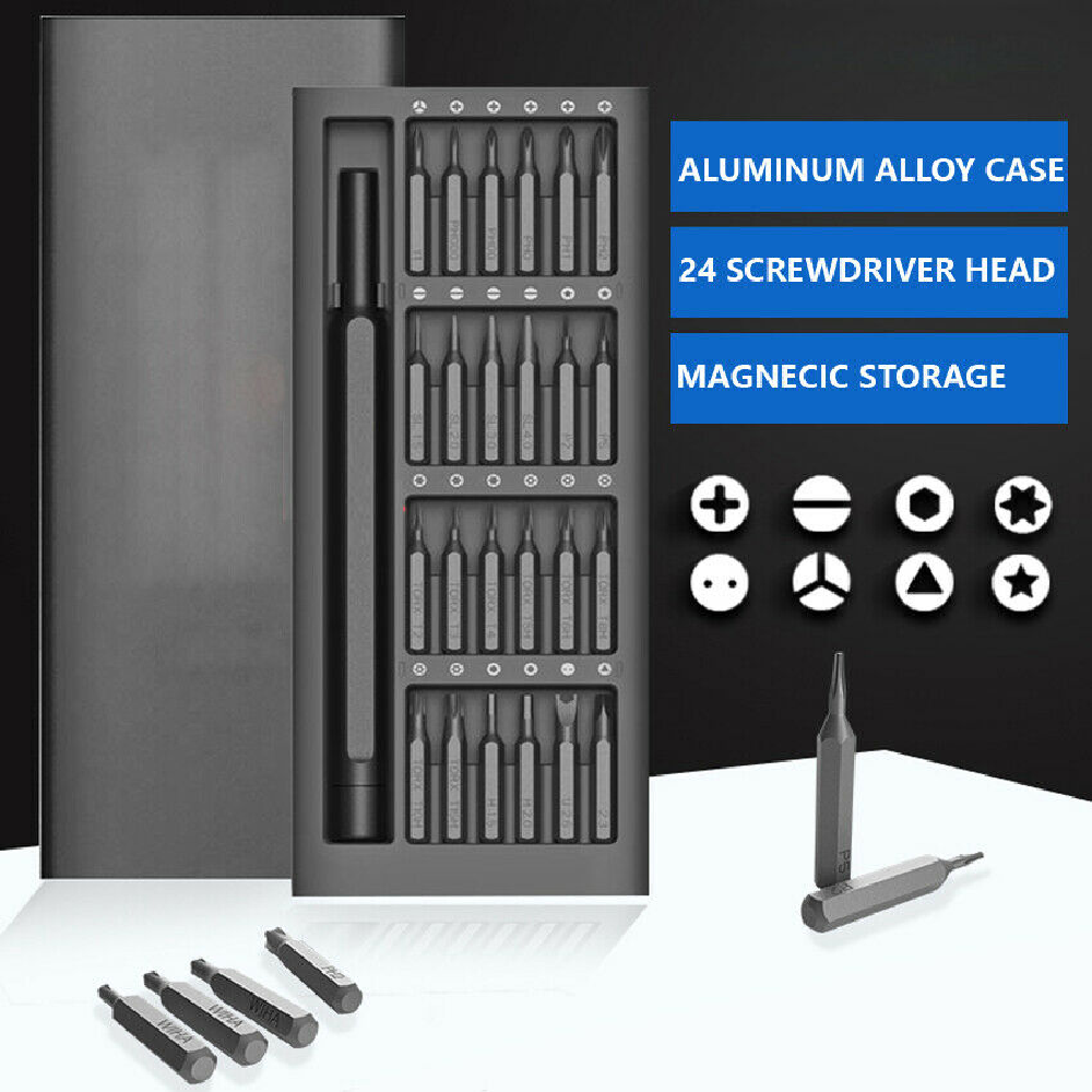 24 In 1 Precision Screwdriver Set, S2 Steel Mini Magnetic Bits, Professional Kit