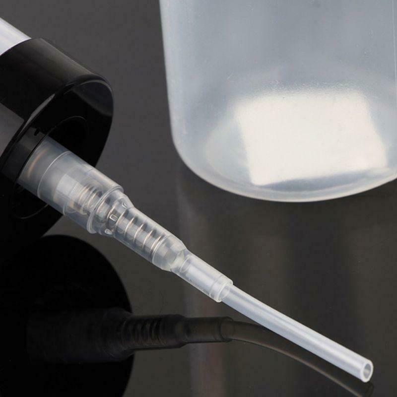 200ml Clear Push Down Empty Bottle Press Pump Dispenser Nail Polish Container