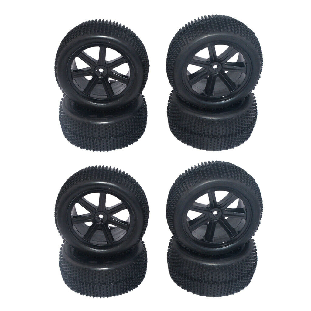 8Pcs/Set Nylon RC Car 1/10 Buggy Wheel Rims & Tyres for Kyosho HPI 85mm OD