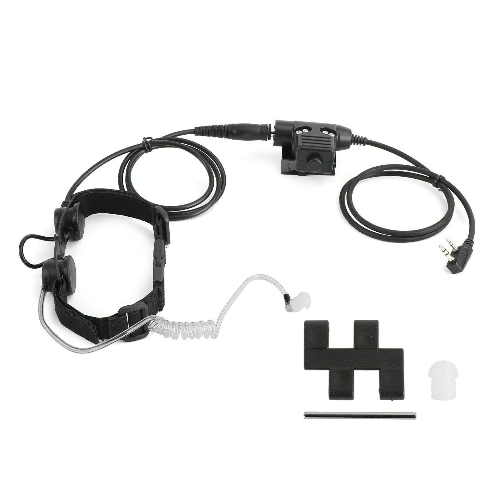 Throat Mic Headset Air Tube Fit for BaoFeng UV5R UV-82 TK3200 TK3207 TK-3201