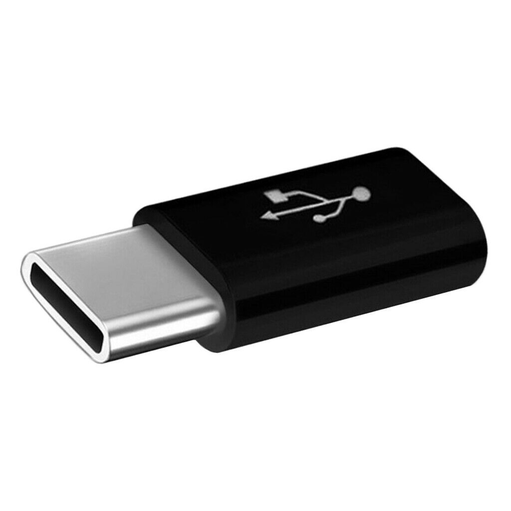 USB Type C OTG Adapter USB C to Micro USB Converter Connector, Alloy Black