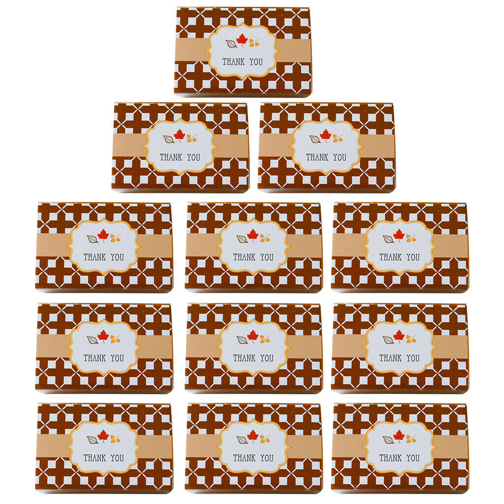 12Pcs Thank You Candy Gift Box Wedding Favor Boxes