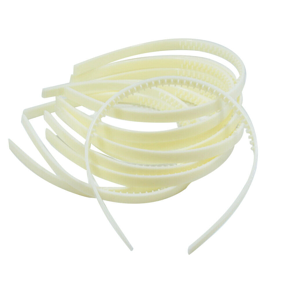 20pcs 10mm   Plastic Alice Hair Bands Headbands DIY Hair Headwear
