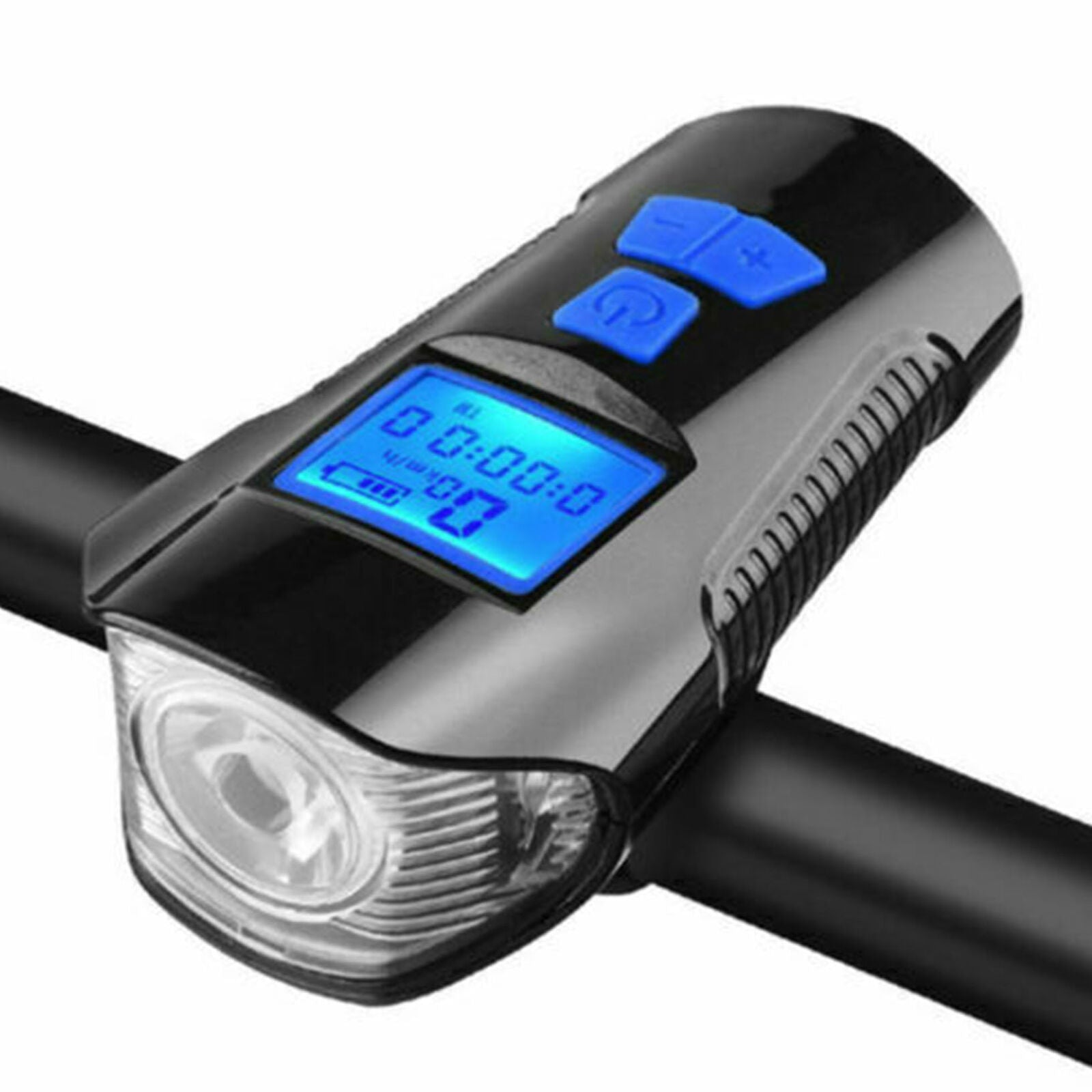 LED bicycle lamp odometer USB battery wheel light front rear lamp