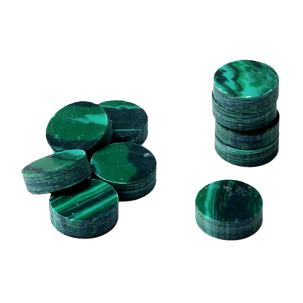 10x Inlay Malachite Dots Marker Decals Freboard for Acoustic Guitar Fret 2mm