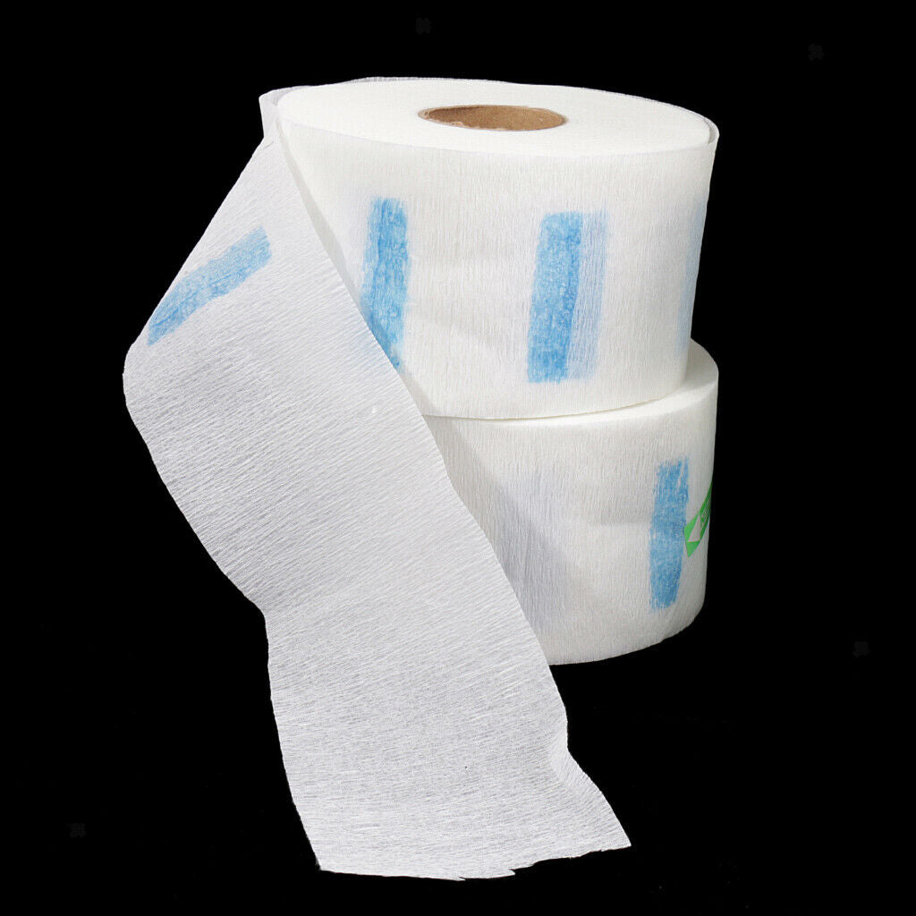 10 Rolls Barber Neckband - Disposable Neck Strip, Stretchable Paper Hair Cutting