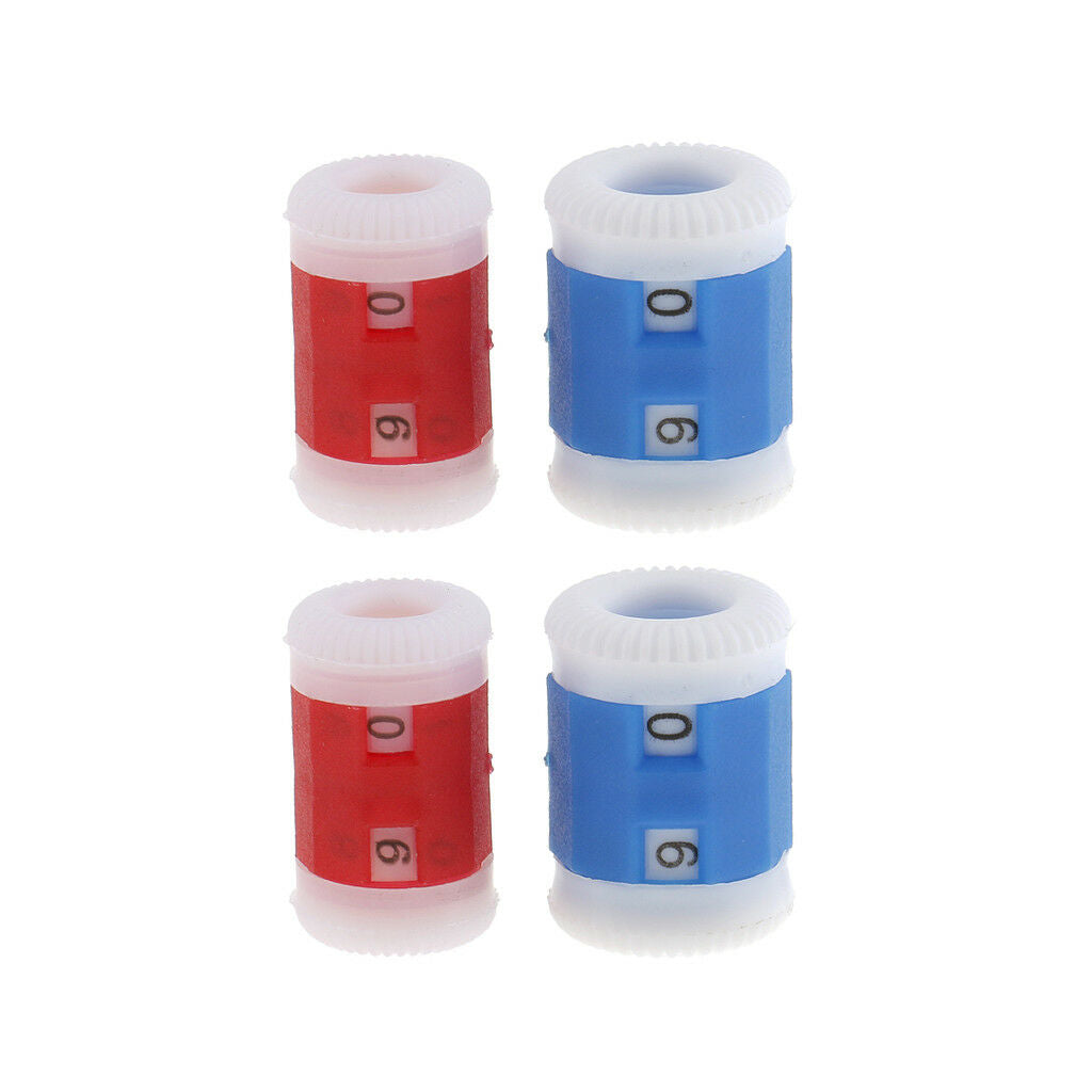 4pcs 2 Sizes Plastic Knit Counter Knitting Crochet Stitch Marker Row Counter