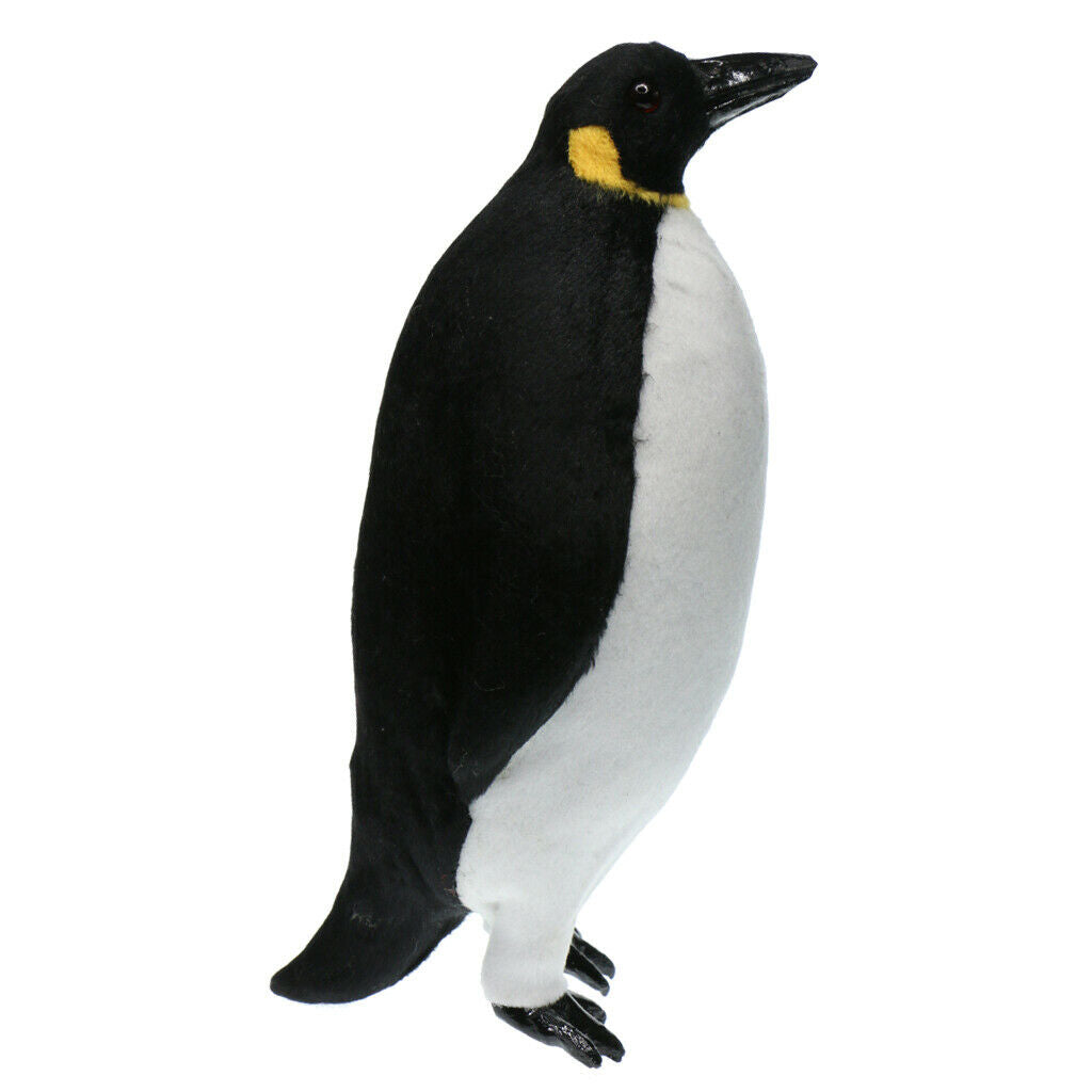 3Pcs Penguin Animal Statue Artificial Feathered Home Garden Ornaments M+ 2xS