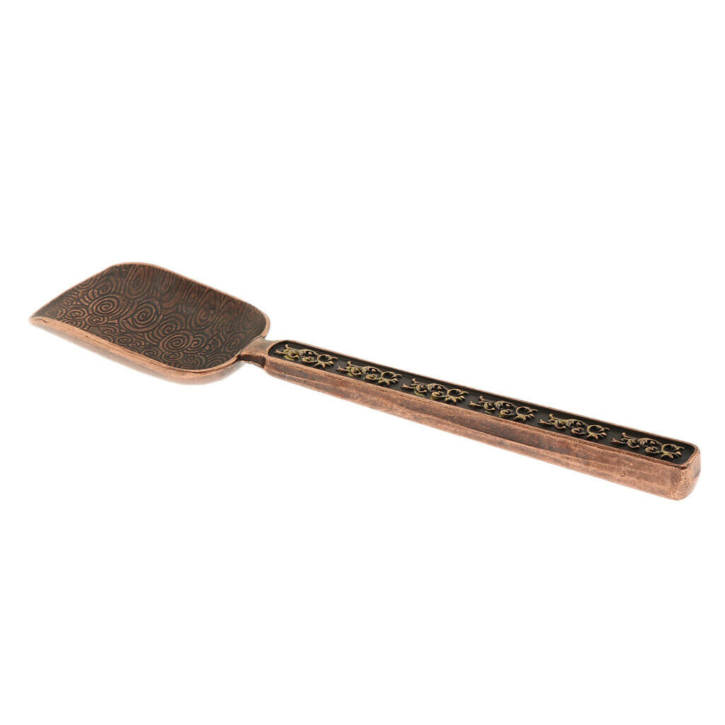 Alloy Tea Spoon Coffee Scoop Chinese Tea Scoop Shovel  Retro Red