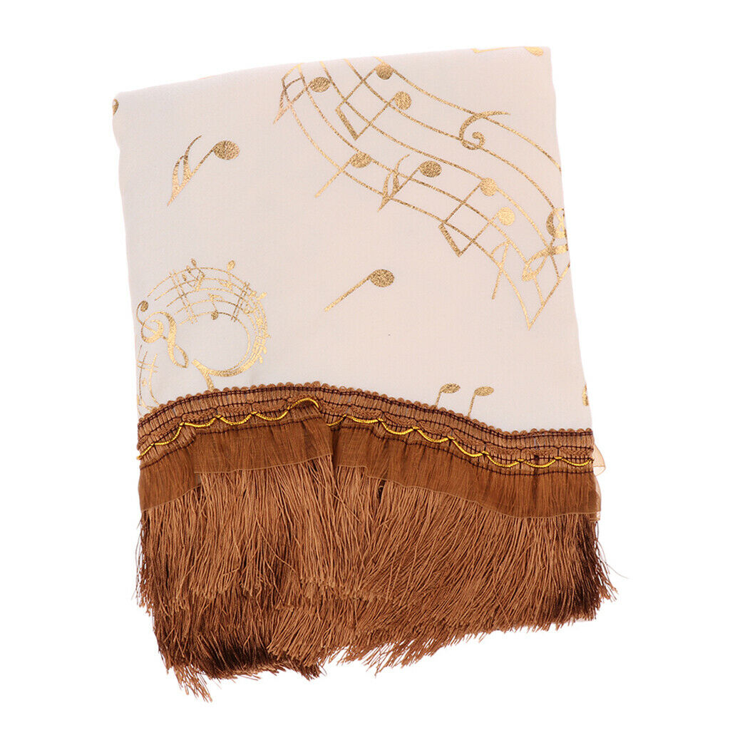 Pleuche Piano Dust Cover Half Piano Tassel Cover Protection Dustproof Cover