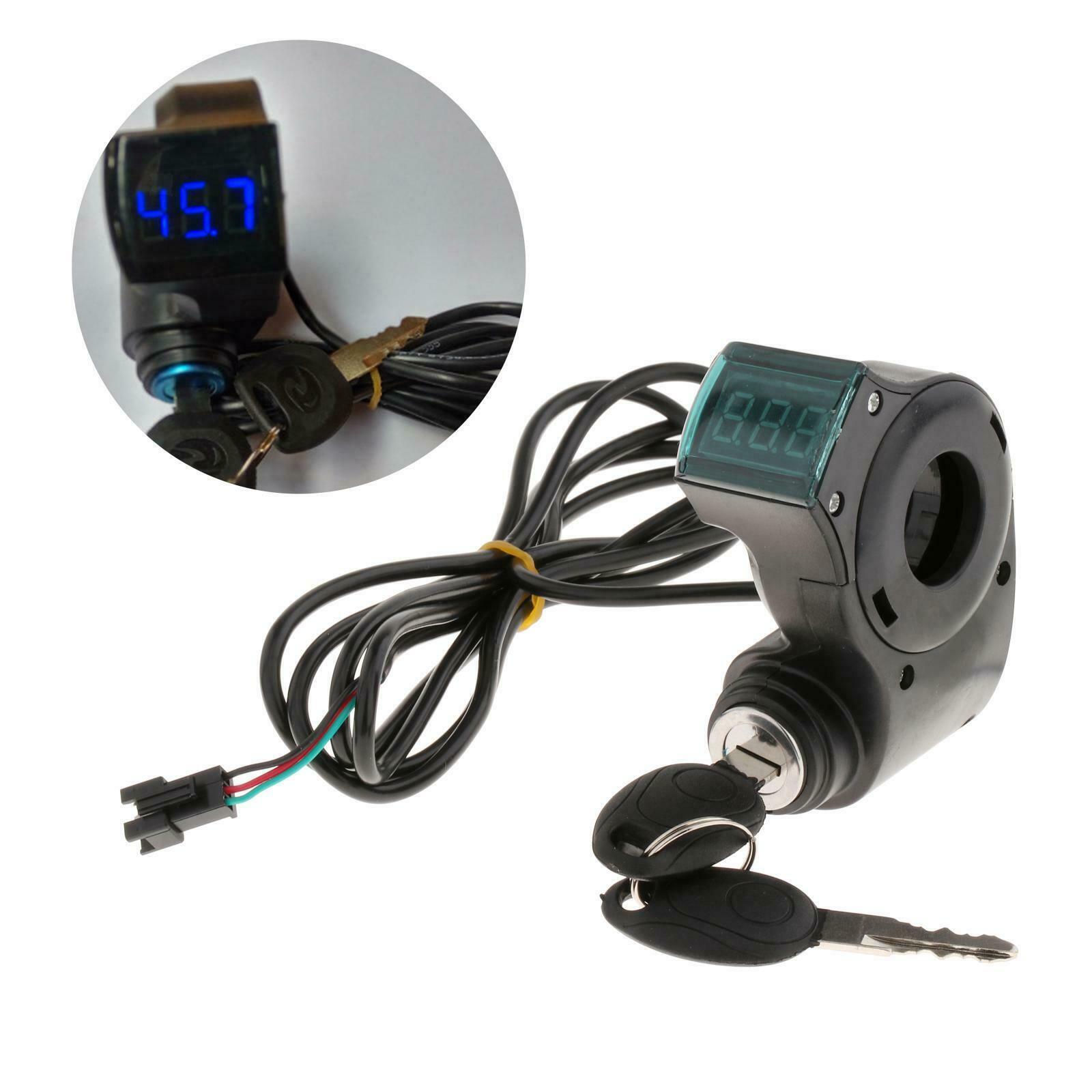 Electric Bikes Voltage Display, Voltage Switches Keys, Digital Thumb Shifter